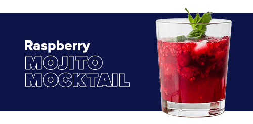 Raspberry Mojito Mocktail - Craftzero