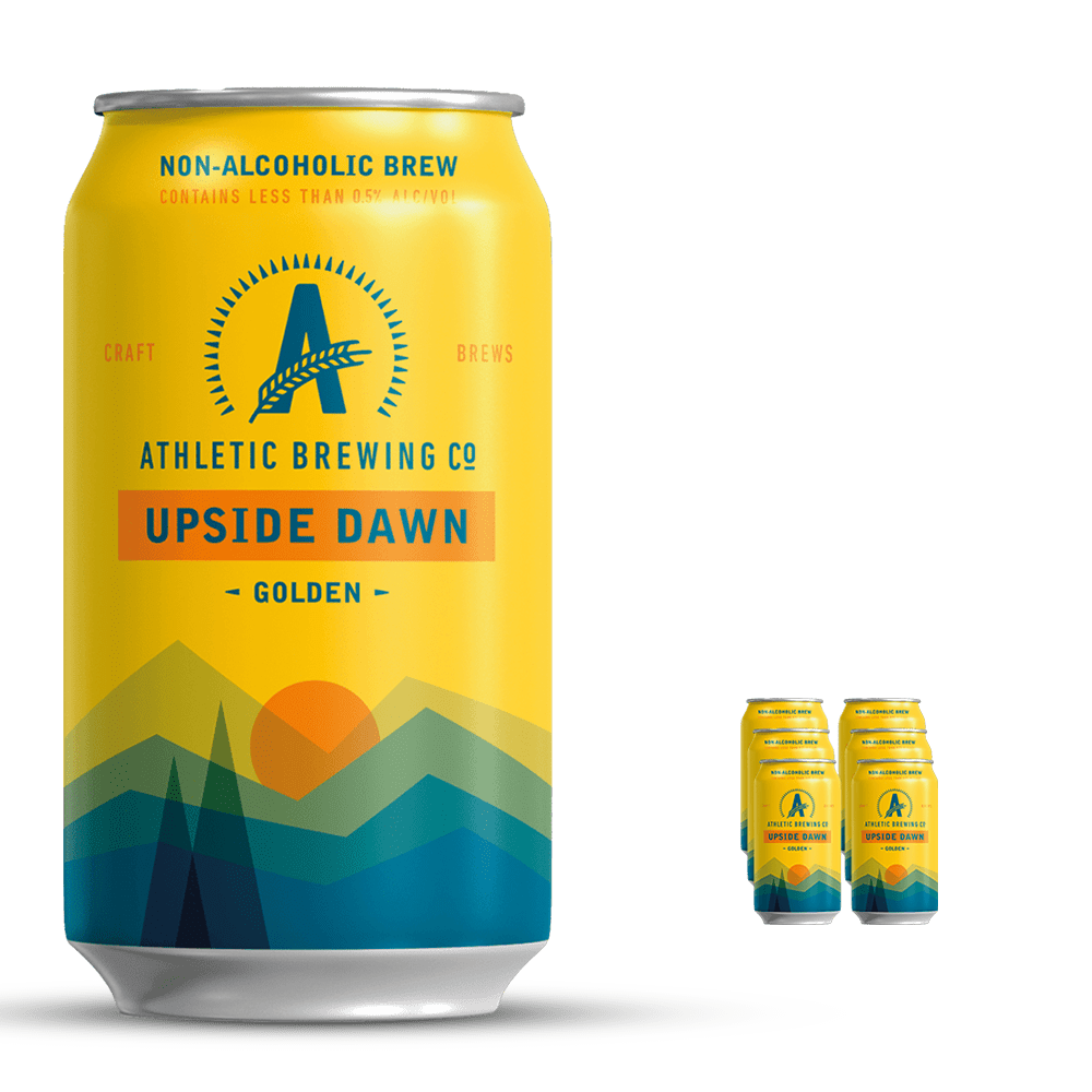 Athletic Brew Co. Upside Dawn Golden Ale 355mL - Athletic Brewing Co. - Craftzero