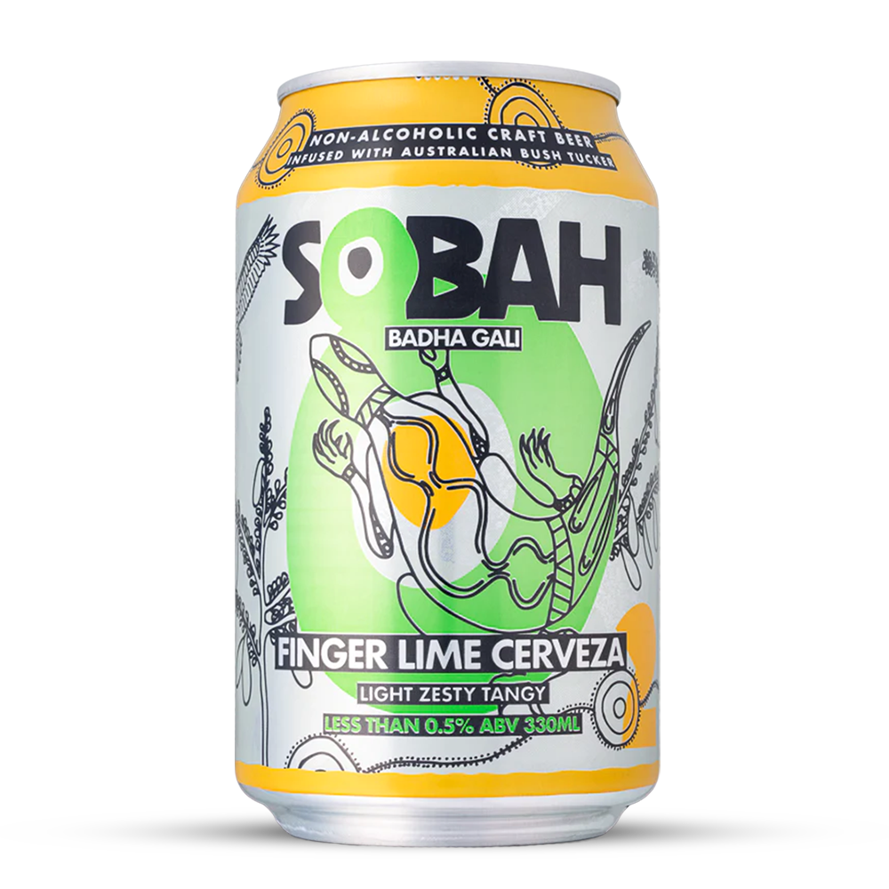 Sobah Finger Lime Cerveza 330mL - Sobah Beverages - Craftzero