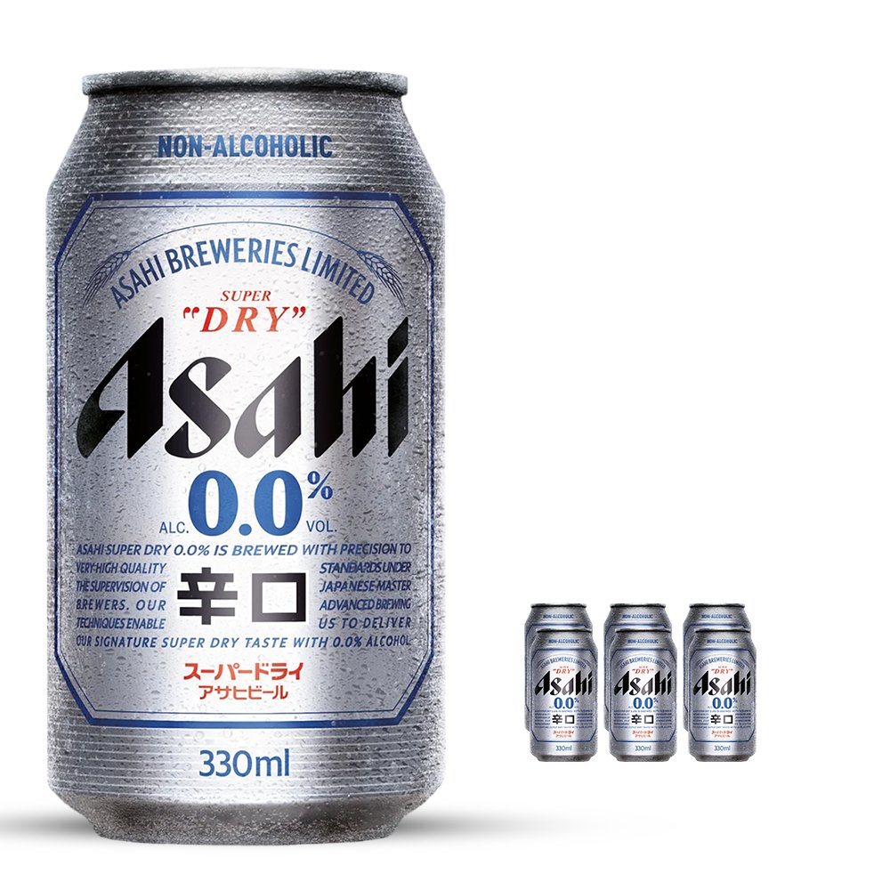 Asahi Super Dry 0.0% Can 330mL | Asahi Breweries | Craftzero