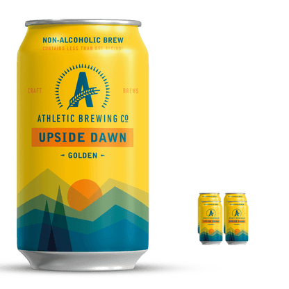 Athletic Brew Co. Upside Dawn Golden Ale 355mL | Athletic Brewing Co. | Craftzero