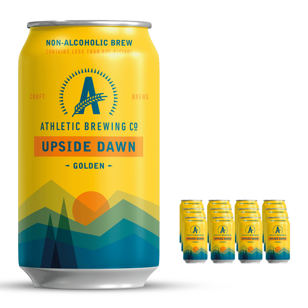 Athletic Brew Co. Upside Dawn Golden Ale 355mL | Athletic Brewing Co. | Craftzero