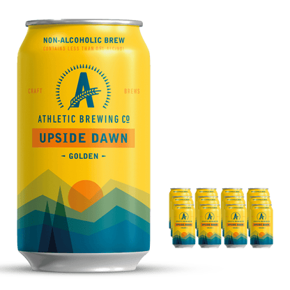 Athletic Brew Co. Upside Dawn Golden Ale 355mL | Athletic Brewing Co. | Craftzero