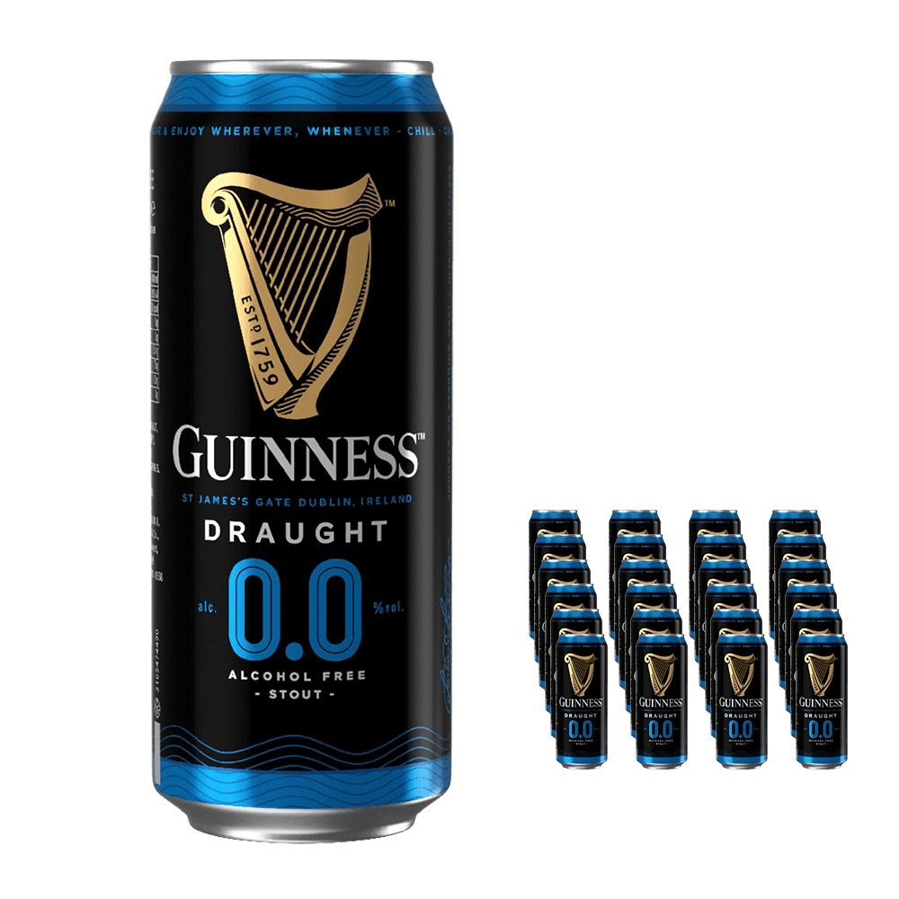 Guinness 0.0 Non - Alcoholic Stout (24 Pack) | Guinness | Craftzero