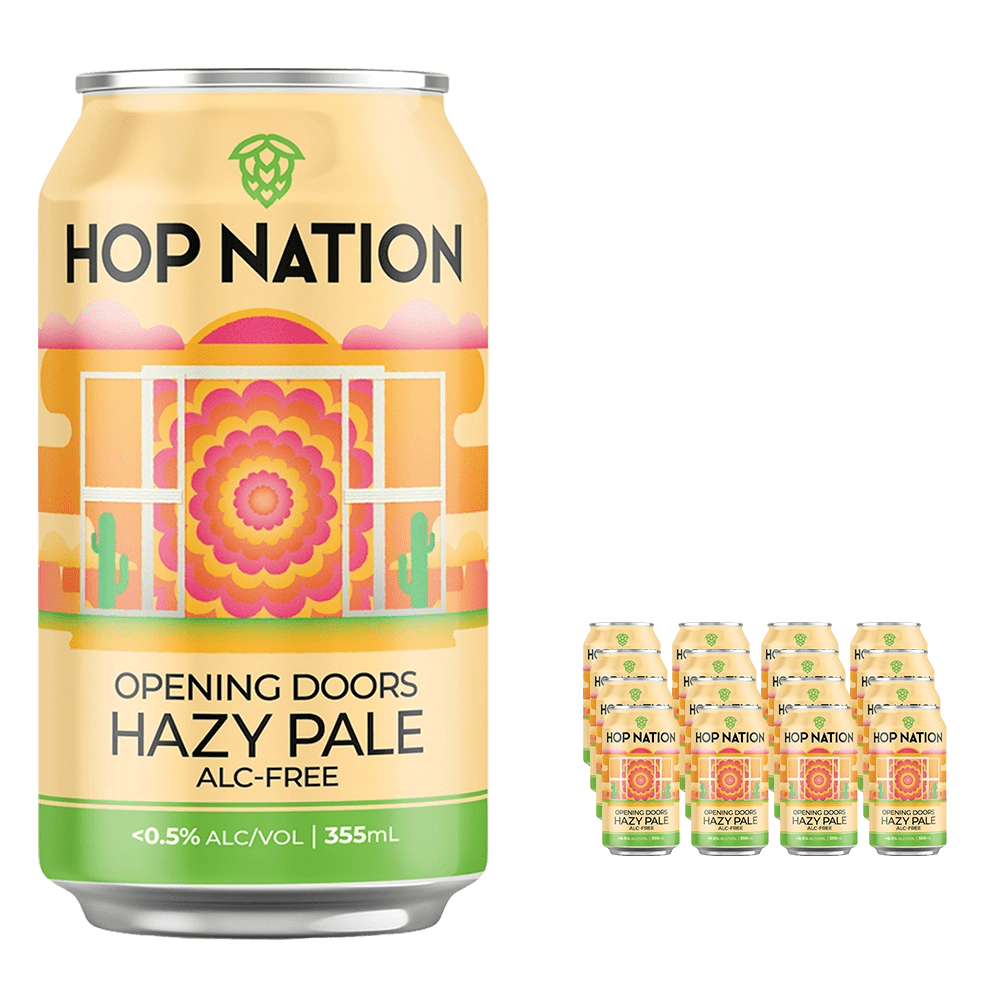 Hop Nation Opening Doors Hazy Pale Ale 355mL | Hop Nation Brewing Co. | Craftzero