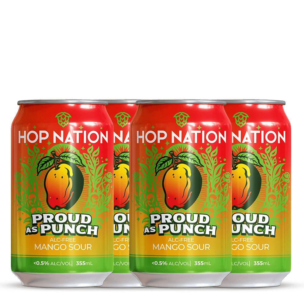 Hop Nation Proud As Punch Mango Sour 355mL | Hop Nation Brewing Co. | Craftzero