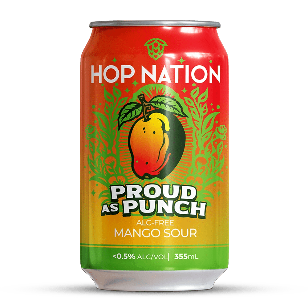 Hop Nation Proud As Punch Mango Sour 355mL | Hop Nation Brewing Co. | Craftzero