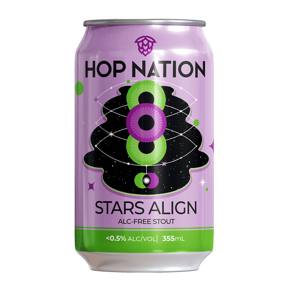 Hop Nation Stars Align Non - Alc Stout 355mL | Hop Nation Brewing Co. | Craftzero