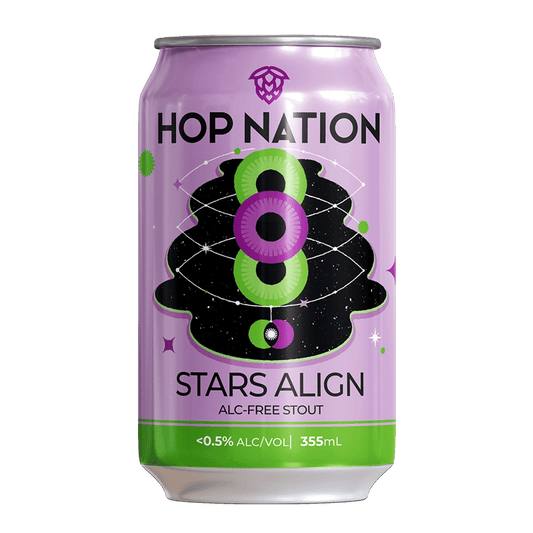 Hop Nation Stars Align Non - Alc Stout 355mL | Hop Nation Brewing Co. | Craftzero