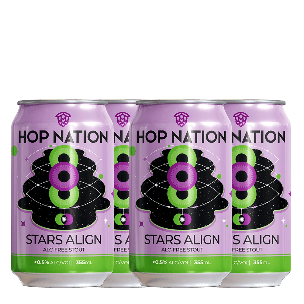 Hop Nation Stars Align Non - Alc Stout 355mL | Hop Nation Brewing Co. | Craftzero