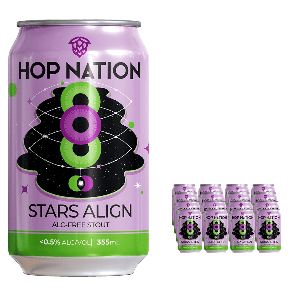 Hop Nation Stars Align Non - Alc Stout 355mL | Hop Nation Brewing Co. | Craftzero