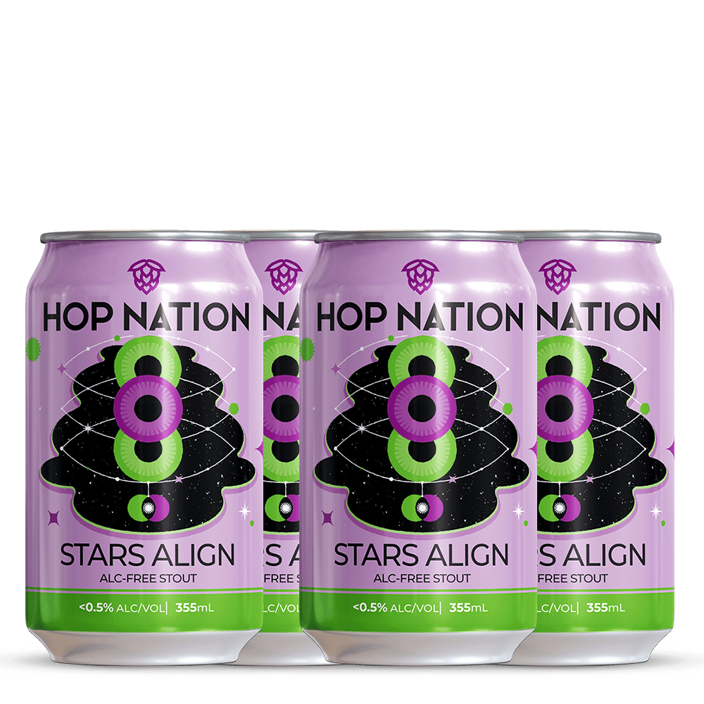 Hop Nation Stars Align Non - Alc Stout 375mL | Hop Nation Brewing Co. | Craftzero