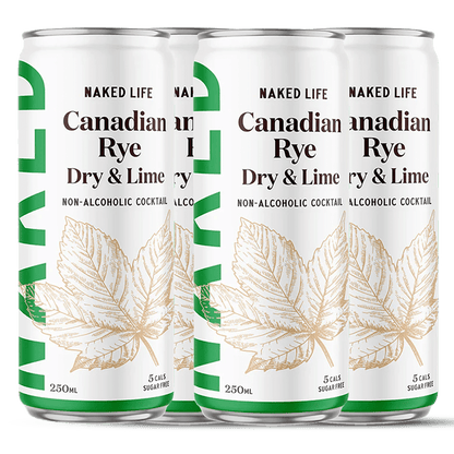 Naked Life Canadian Rye Spirit Dry & Lime RTD 250mL | Naked Life | Craftzero