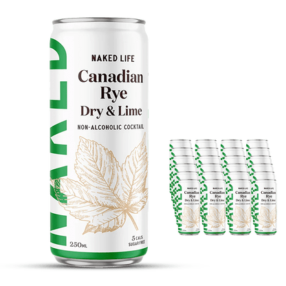 Naked Life Canadian Rye Spirit Dry & Lime RTD 250mL | Naked Life | Craftzero