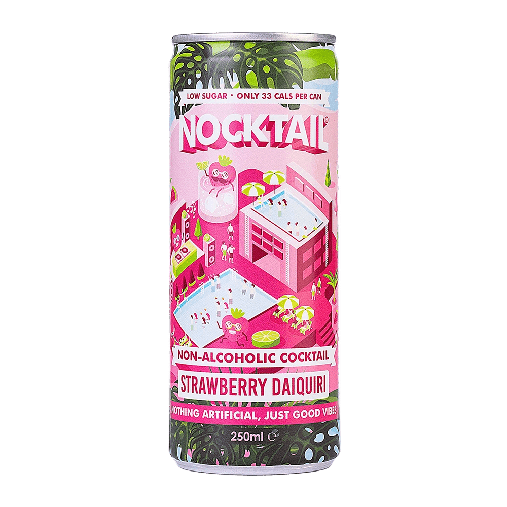 Nocktail Strawberry Daiquiri Premixed Mocktail 250mL | Nocktail | Craftzero