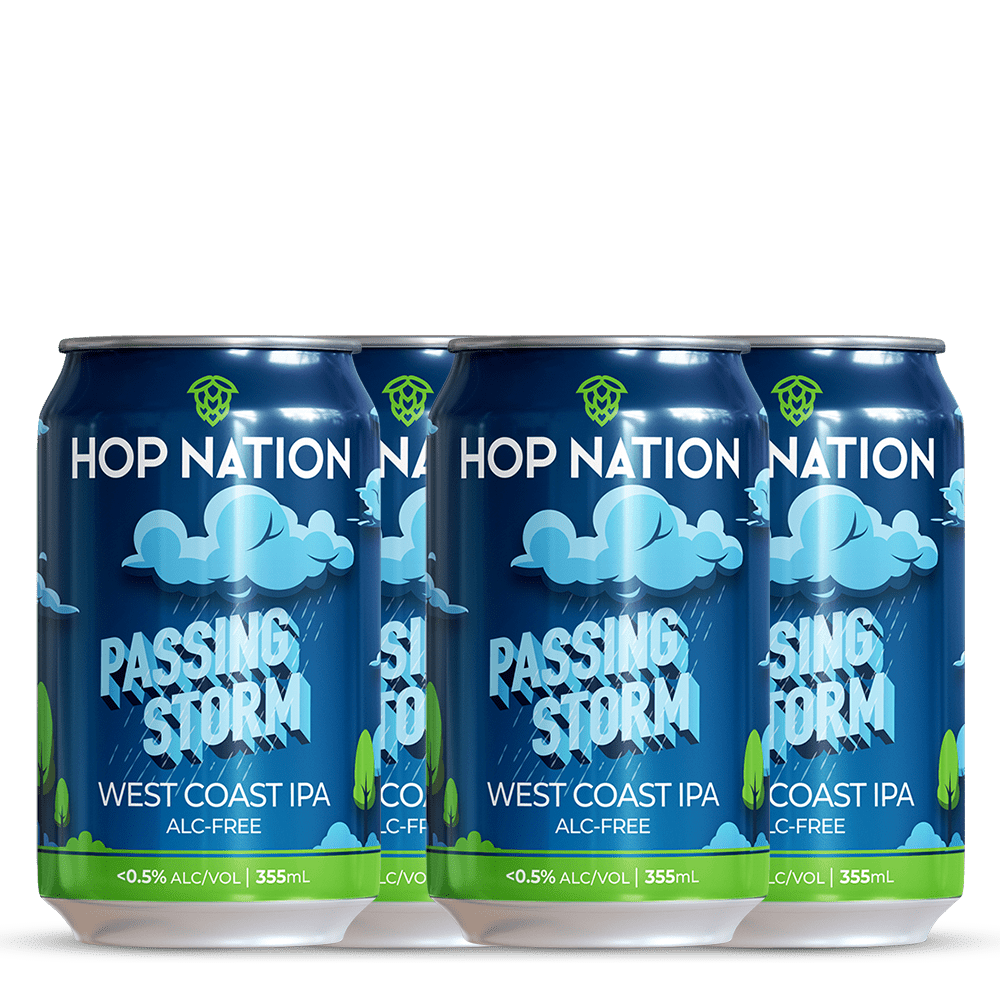 Passing Storm Alc Free West Coast IPA 355mL - Hop Nation Brewing Co. - Craftzero