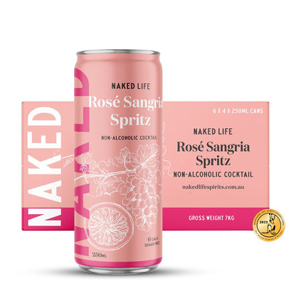 Naked Life Non Alcoholic Rosé Sangria Spritz 250mL - Naked Life - Craftzero