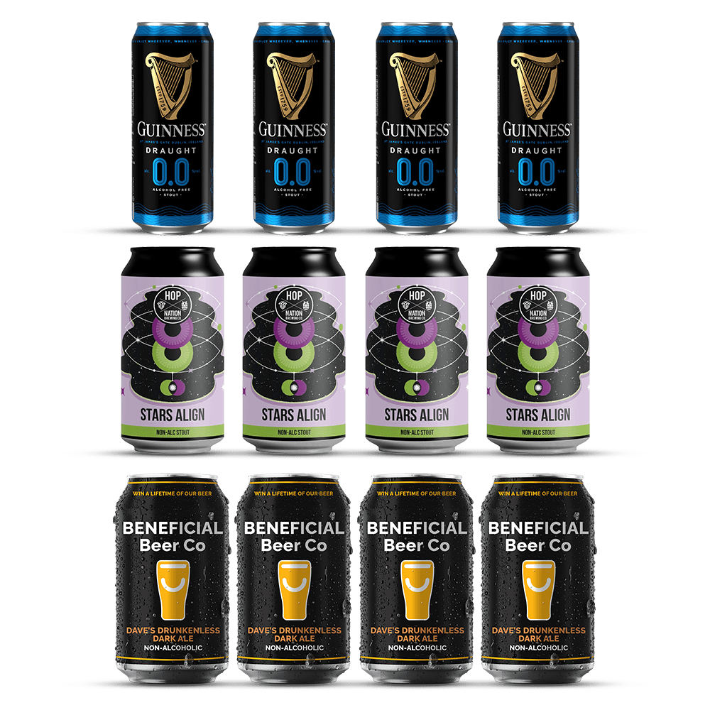 Stout Lovers' Selection - Beneficial, Hop Nation, Guinness 0.0 - Guinness - Craftzero